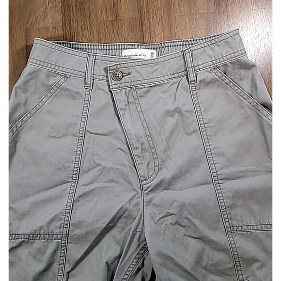 Abercrombie & Fitch Gray Cargo Utility Pants 6S EUC Grunge Gorpcore - Picture 3 of 10